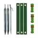 thumbnail image 3 of Kit De Estacas Para árboles De Alta Resistencia Fácil De Instalar Estacas Y Soportes Para árboles Versátiles Estaca Plateada Cuerda Verde, 3 of 5