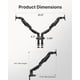 thumbnail image 3 of Soporte Dual Monitores HUANUO HNDS6 1332 VESA Ajustable, 3 of 3