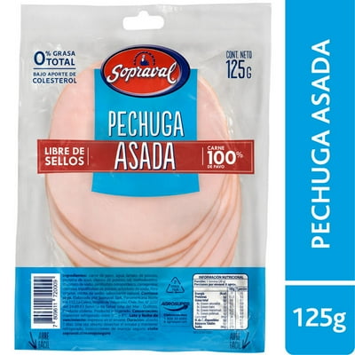Pechuga De Pavo Asada 125 G Sopraval