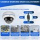 thumbnail image 5 of Cámara de vigilancia y seguridad DCSEC HD 1080P 2MP 180° Dome, 5 of 7