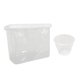 thumbnail image 2 of Contenedor De Almacenamiento De Arroz, Contenedor De Almacenamiento De Granos Sellado Que Ahorra Espacio Para Harina De Azúcar, Transparente, 2 of 3
