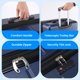 thumbnail image 4 of Luggage Simple Deluxe Carry On de 20 pulgadas con ruedas giratorias, color azul, 4 of 7