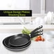 thumbnail image 5 of Juego de sartenes Utopia Kitchen antiadherentes de inducción, 3 unidades, gris y negro, 5 of 7
