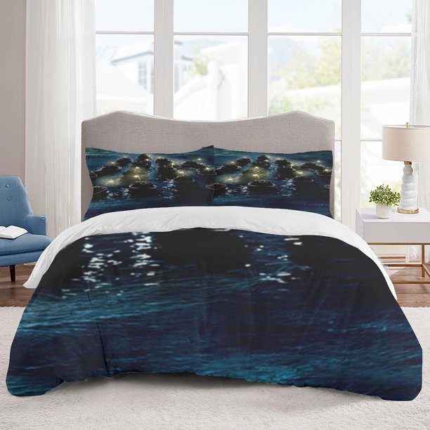 Harry potter Bedding Sets Cartoon Duvet Cover Lightweight 3 Piece Bet Sets for Kids Boys Girls