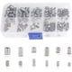 thumbnail image 1 of Surtido de 200 tornillos de cabeza hueca hexagonal de cabeza plana, kit surtido de tornillos sin cabeza de acero inoxidable M3 M4 M5 M6 M8 con caja de PP., 1 of 6