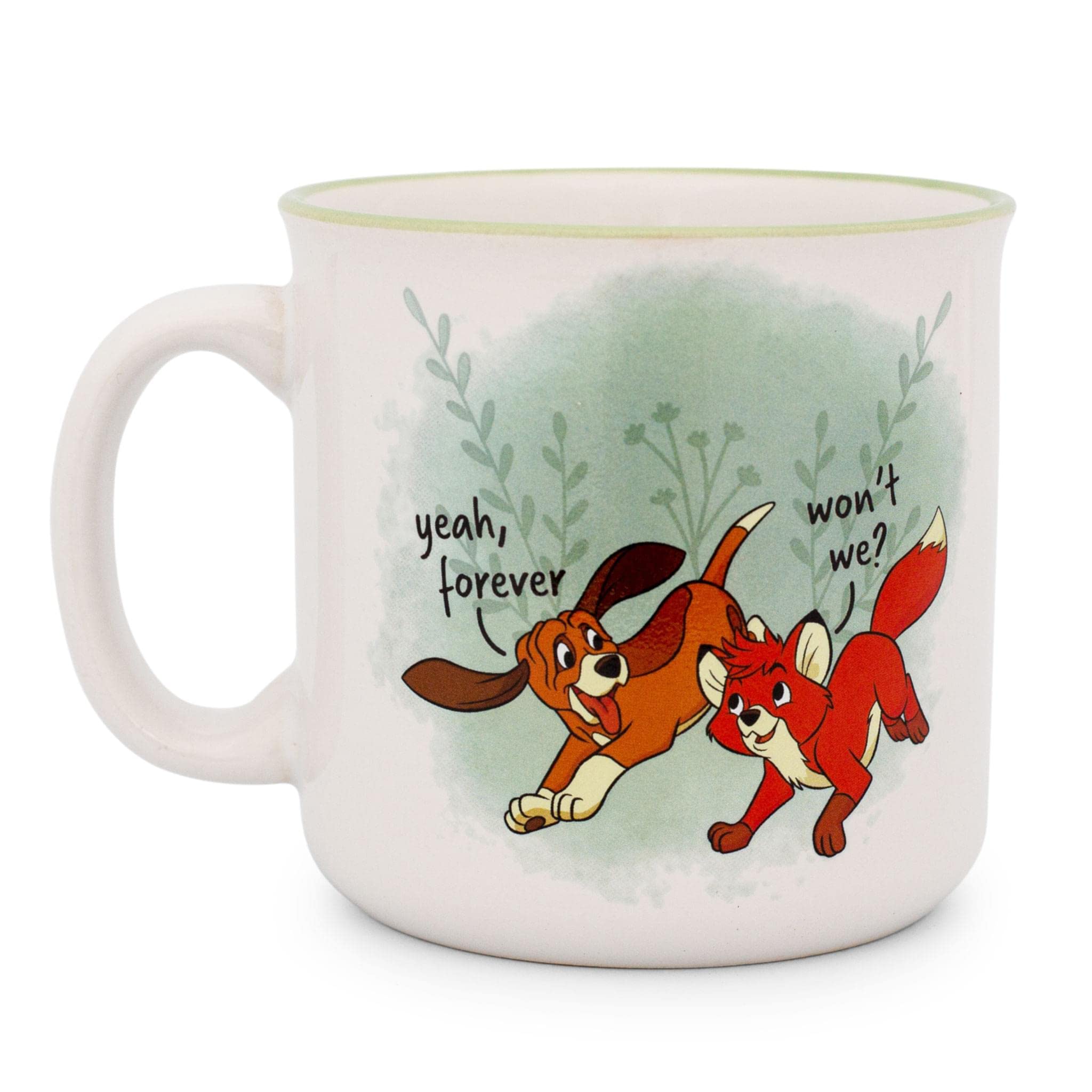 Taza Camper De Cerámica Disney Fox And The Hound Friends, 600 Ml