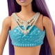 thumbnail image 3 of Barbie Dreamtopia Mermaid muñeca (cabello morado) con cola de sirena de marina azul y púrpura y tia, 3 of 3