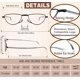 thumbnail image 5 of Gafas de Lectura con Bloqueo de Luz Azul plegables – Pack de 3, 5 of 6