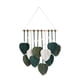 thumbnail image 4 of Tapiz Colgante De Pared De Macramé Con Hojas, Elegante, Para Telón De Fondo, Apartamento, Sala De Estar, Verde, 4 of 5