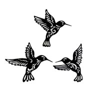 Bothyi - 3 Piezas De Decoración De Arte De Pared De Pájaro Colgante Para Sala De Estar, Aula, Hogar