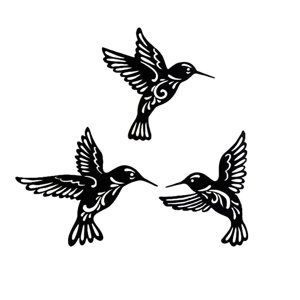 Bothyi - 3 Piezas De Decoración De Arte De Pared De Pájaro Colgante Para Sala De Estar, Aula, Hogar