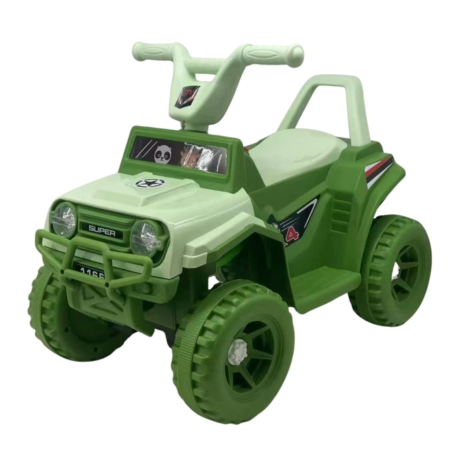 Auckland Outdoor - Moto Electrica Bateria Jeep Niño Luz + Sonido 1166a Verde