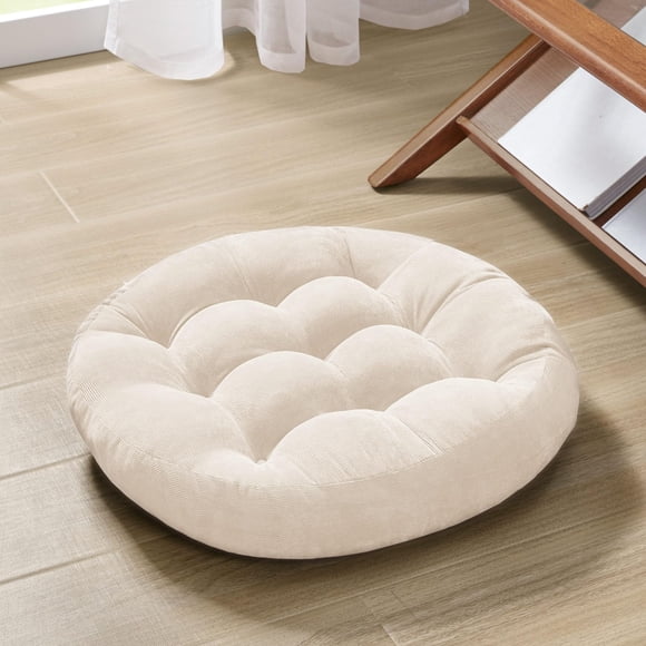 Almohada de suelo redonda Degrees of Comfort Meditation Beige