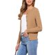 thumbnail image 4 of INSPIRE CHIC Cárdigan Suéter para Mujer Cuello Redondo Abotonado Manga Larga Casual Tops de Punto S Marrón Claro, 4 of 6