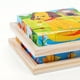 thumbnail image 2 of Wooden Block Puzzles Toddlers Kids Toys Montessori Learning Games Educational Interactive Toys For Preschool With Storage Tray - 6 Puzzles In 1, 2 of 3
