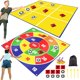 thumbnail image 1 of Puf gigante 2 en 1 WYRJXYB Outdoor Games Toss & Tic Tac Toe, 1 of 6
