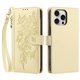 thumbnail image 2 of Funda Billetera Floral en Relieve iphone16 promax con Tarjetero y Cremallera Blanco, 2 of 6