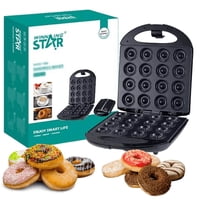 Leonimport - Maquina Para 16 Mini Donas Donuts Rosquillas Antiadherente