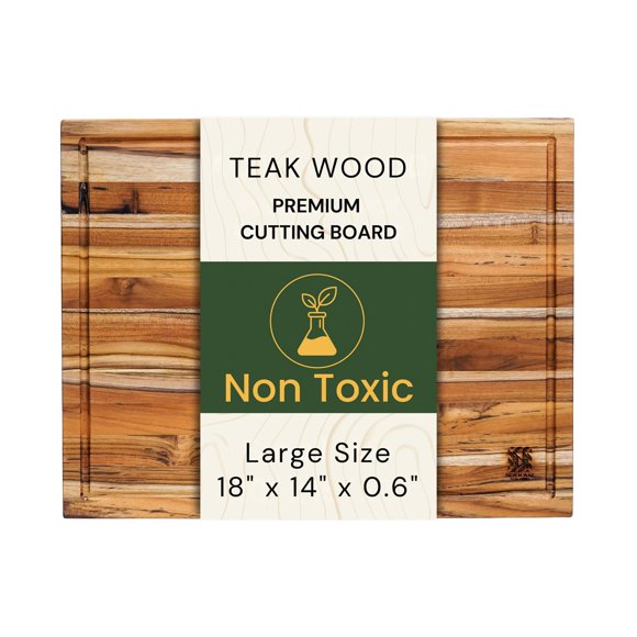 Tabla de cortar NEW M WAY TEAK WOOD 46 x 36 x 1,5 cm
