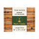 thumbnail image 1 of Tabla de cortar NEW M WAY TEAK WOOD 46 x 36 x 1,5 cm, 1 of 6