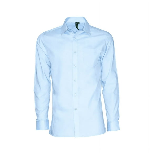 Camisa Escolar Slim Fit Celeste Niño