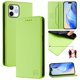 thumbnail image 1 of Funda Billetera con Soporte para iPhone 12/12 Pro Bloqueo RFID Plegable Verde claro, 1 of 6