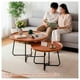thumbnail image 3 of Set 2 Mesas de Centro Nido Madera y Metal Modernas Sala Living, 3 of 6