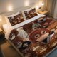 thumbnail image 1 of Plush Orangutan Print Duvet Cover Set Soft Machine Washable, 1 of 1