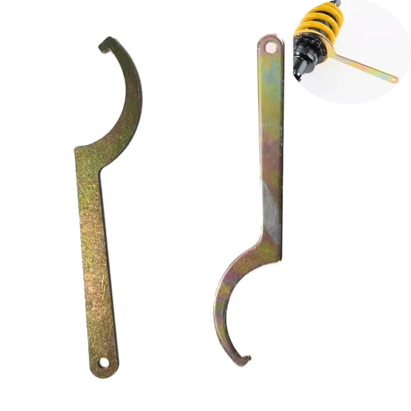YehVeh Juego de 2 llaves para coilover tipo gancho en forma de C, herramienta para tuercas de 42 mm a 62 mm para motocicleta, dirt bike, sistema de suspensión coilover y ajuste de amortiguador