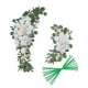 thumbnail image 2 of Arco De La Boda Flores Flores Artificiales Botín Para Puerta De Entrada Fiesta Blanco, 2 of 5