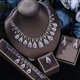 thumbnail image 4 of Juego de 4 Pzas de Joyería para Mujer de Circón Rojo/verde/morado para Collar Nupcial, Aretes, Pulsera, Anillo Ajustable, Juegos de Joyería para Mujer, Juegos de Joyería para Boda, 4 of 9