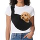 thumbnail image 1 of Uxcell Transportador de Perro en Bandolera para Perros y Gatos Pequeños de Hasta 16.5 Libras, Ajustable con Bolsillo de Cartera, Arnés de Seguridad, (Negro, 1 Unidad), 1 of 6
