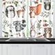 thumbnail image 1 of Cortinas de cocina con imágenes de animales del bosque para guardería, cafetería, baño, lavandería y sala de estar, 2 unidades, 26 x 39 pulgadas, 1 of 4