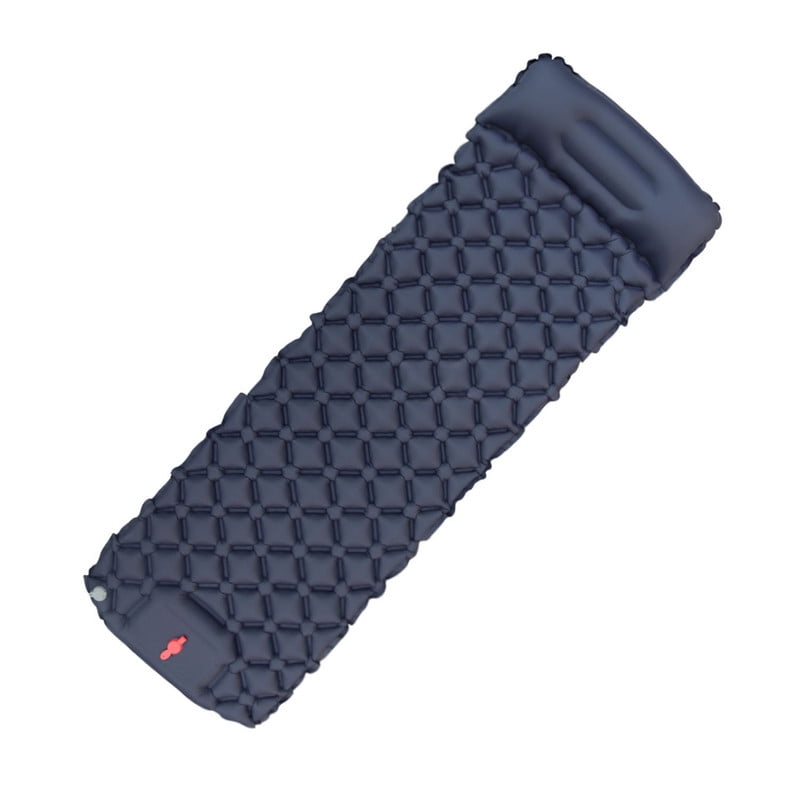 Babyluna - Colchoneta Inflable Camping Individual Ultraligera Con Inflador De Pie