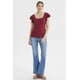 thumbnail image 4 of Polera Mujer Con Vuelo Escote Cuadrado Burdeo, 4 of 4