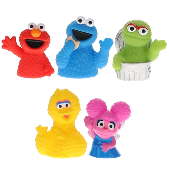 Set Finger Puppet Set Sesame Street, 5 piezas, juguetes de baño de Pascua