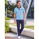 thumbnail image 2 of INSPIRE CHIC Camisa Polo de Hombre de Manga Corta con Bolsillo en el Pecho Camisas de Golf Casual XXL Azul, 2 of 5