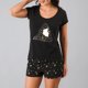 thumbnail image 1 of Pijamas Top M. Corta + Short Flores Mujer 33860-2, 1 of 3
