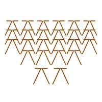 Magideal - 24 Piezas De Lazos De Cinta Navideña, Conjunto De Adornos Navideños De Terciopelo, Fiesta Diy, Lazos De Cinta Navideños Clásicos, Decoración De Árbol Marrón