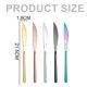 thumbnail image 3 of Juego de 10 cuchillos de mesa de acero inoxidable dentado para carne, utensilio de cocina, 21,5 cm, 3 of 5