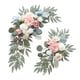 thumbnail image 2 of 2x Arco de boda con flores, letrero de bienvenida, decoración, arreglo floral, guirnalda de fondo, guirnalda de flores artificiales para aniversario Azul Rosa, 2 of 5