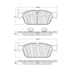 thumbnail image 2 of Pastillas Freno para auto Mercedes Benz GL500 2013-2019 Delantero, 2 of 5