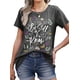 thumbnail image 2 of MOSHU Camisetas para Mujer Camisetas de Cuello Redondo para Mujer Manga Corta Sueltas Camisetas Gráficas, 2 of 9