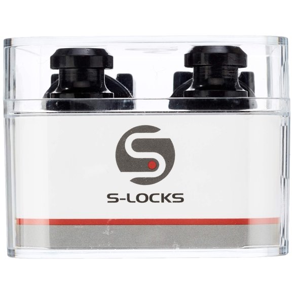 Straplocks Schaller 14010401 Security Black Chrome para guitarra