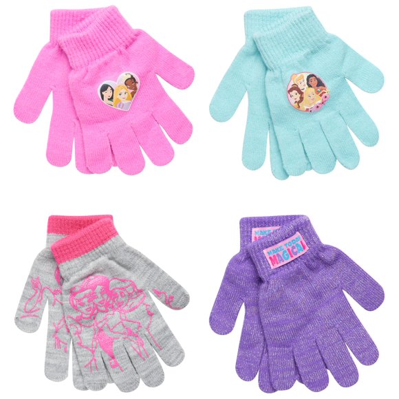 Set de guantes o manoplas Disney Minnie Mouse/Vampirina para niños de 4 a 7 años