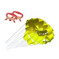 Magideal - Cometa Con Paraguas, Cometa Deportiva, Cometa De 2 Líneas, Actividades Al Aire Libre, Cometa Con Paracaídas, Cometas Voladoras Para Viaje, Acampada, Amarillo