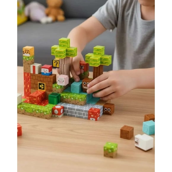 Bloques Magnéticos Construcción 75 Piezas Juego Educativo 3+