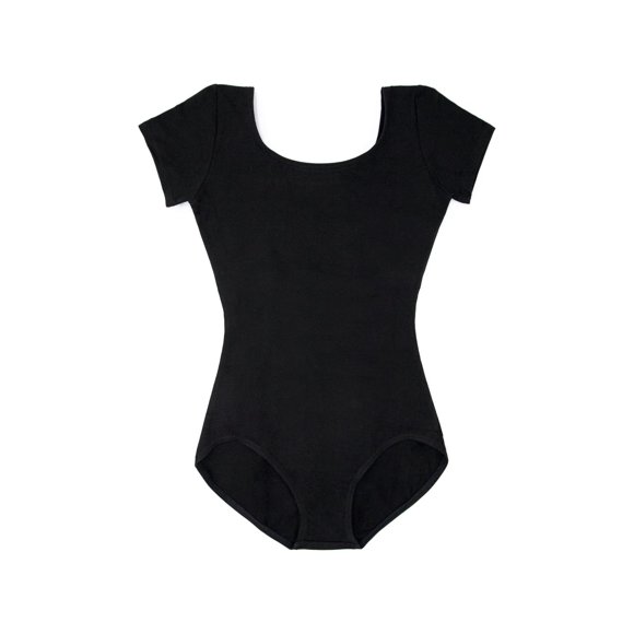 Leotardo de Manga Corta Capezio para Niñas - Talla Pequeña - Negro