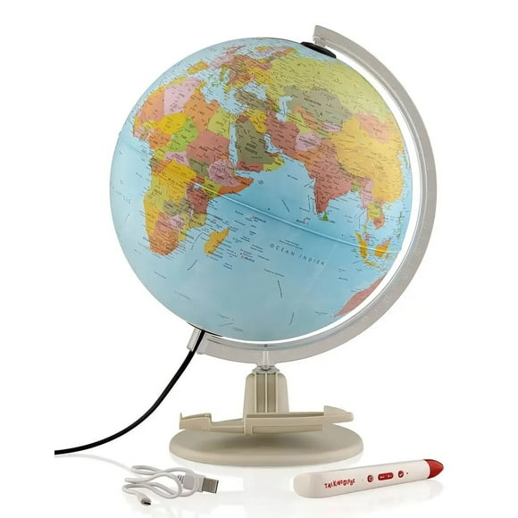 Parlamondo, globo terraqueo/30cm, con luz led