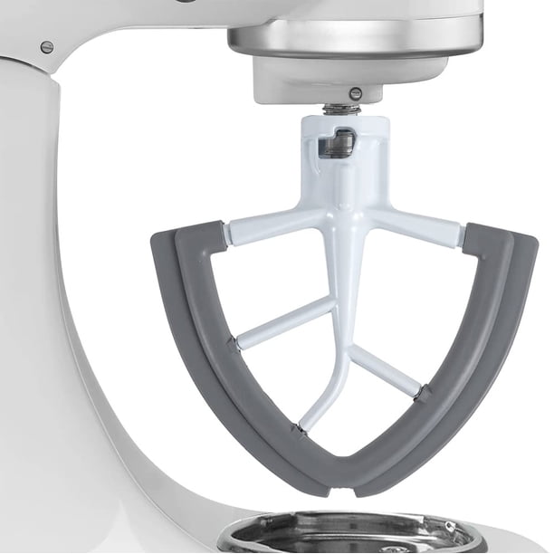 Accesorios para batidora ORIEMARS, batidora con borde flexible de metal para KitchenAid K45, K45SS, batidora con cabezal inclinable, tazón de 4,5 L